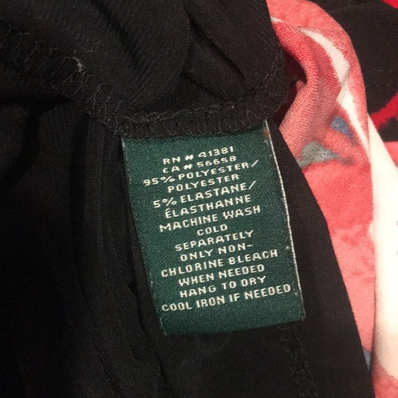 Ralph Lauren Draped Front Cinched Waist Floral Midi Length Dress-Size 10 - Picture 10 of 10